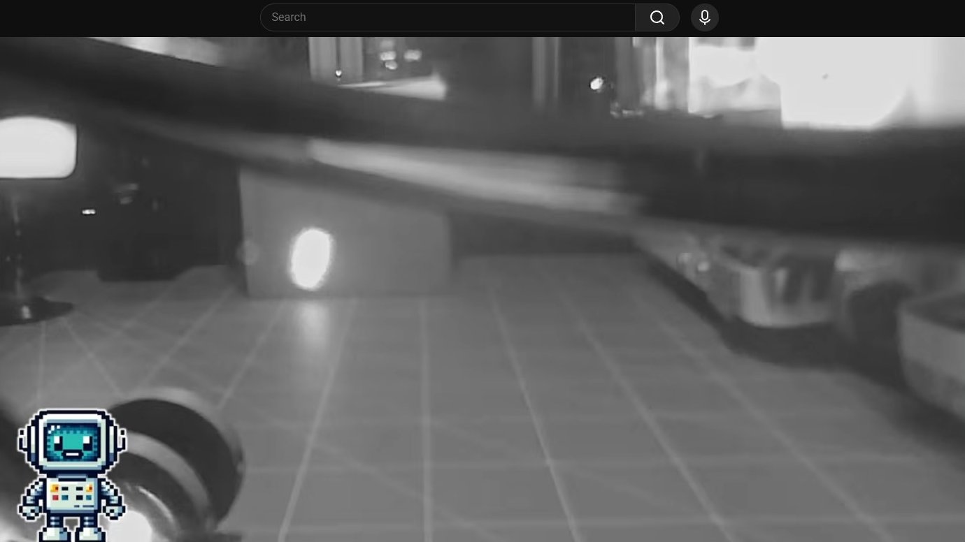 Blurred infrared image of interior scene
