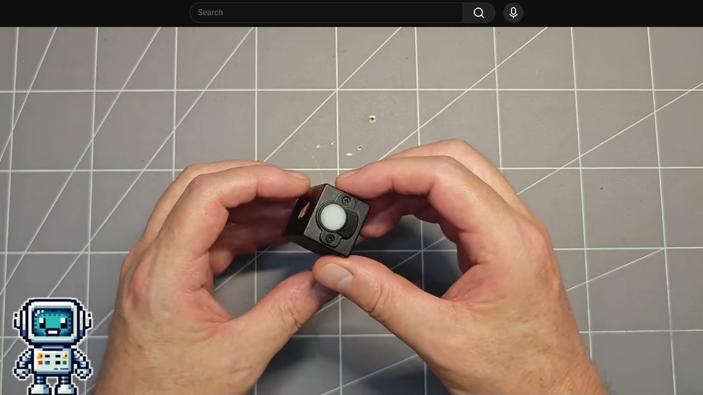 Compact infrared sensor module held in hand