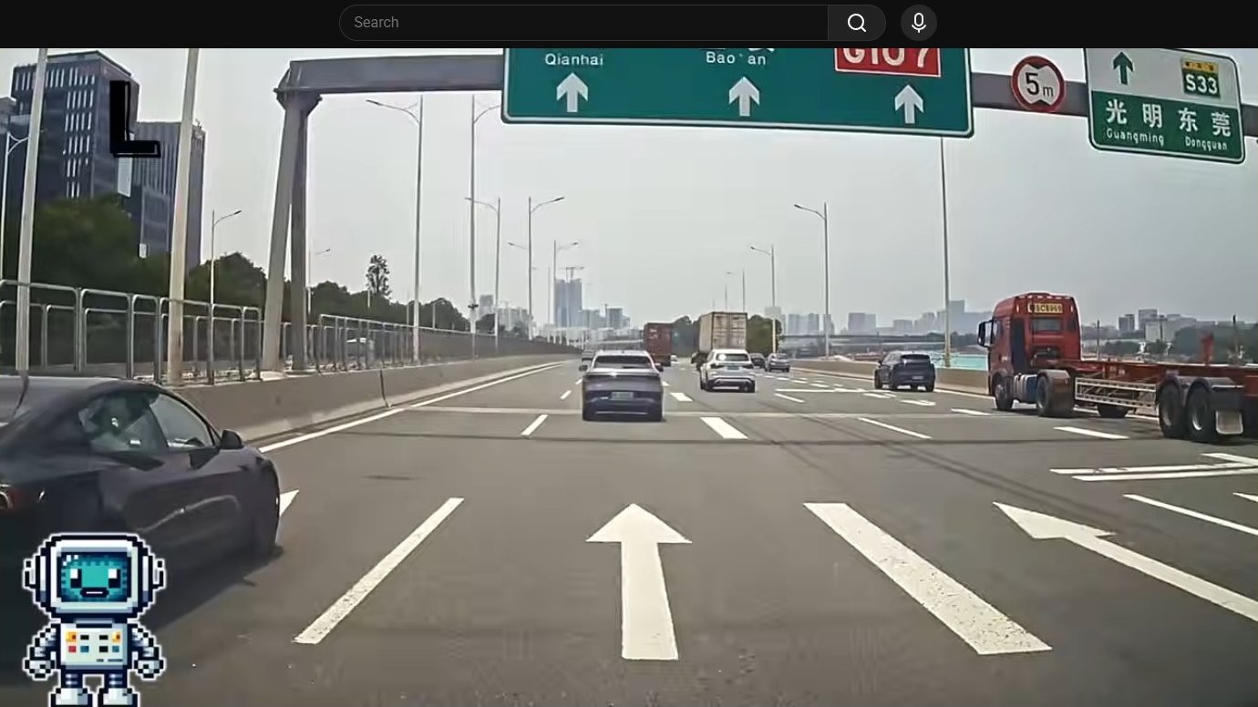 Highway interchange with directional signs