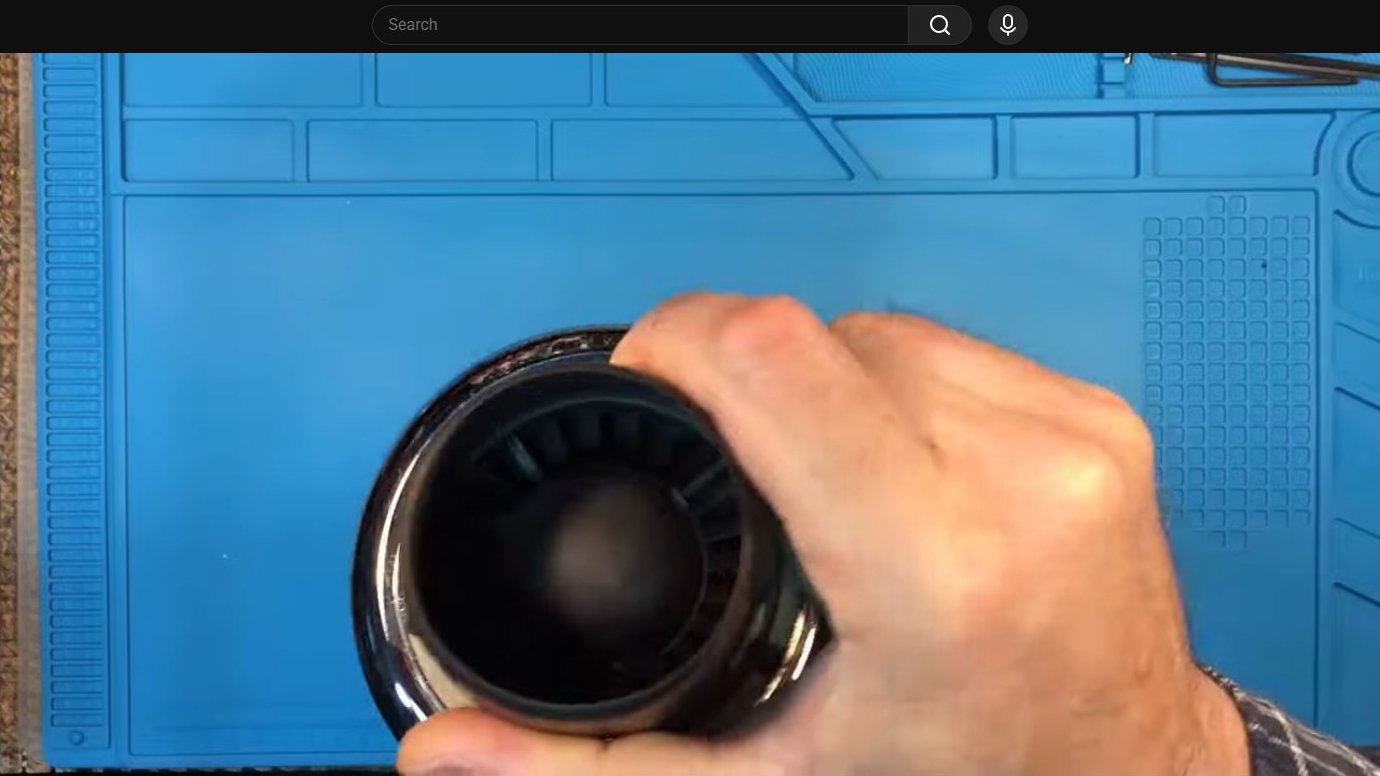External inspection revealing heat discoloration patterns