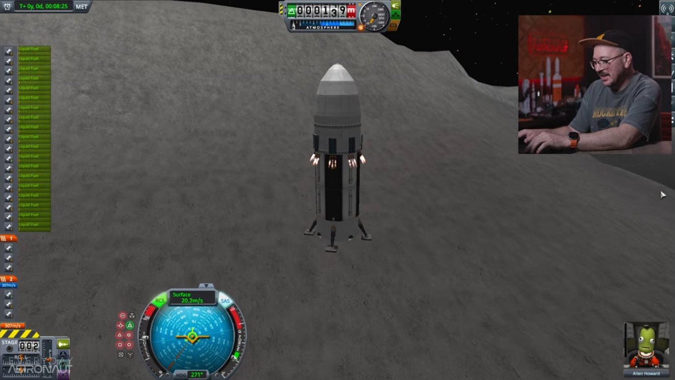 Starship HLS on the lunar surface after landing