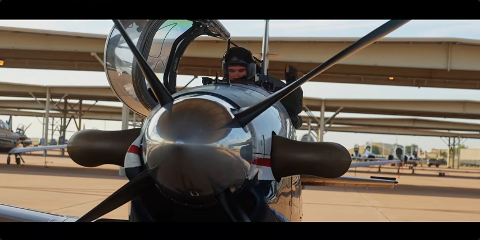 A student climbs into the T-6 Texan II, the first aircraft in the flying phases.